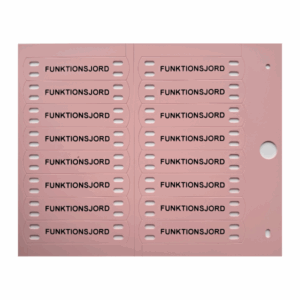 Funktionsjord märkning
